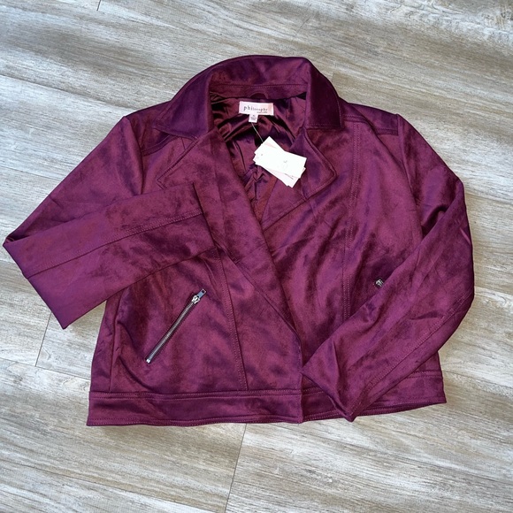 NWT Philosophy Faux Leather Jacket - Picture 4 of 4